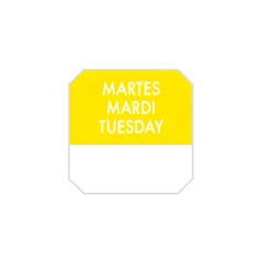 1000 U. ÉTIQUETTES ADHESIVES MARDI