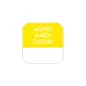1000 U. ÉTIQUETTES ADHESIVES MARDI 2,5x2,5 CM JAUNE ADHESIF (1 UNITÉ) 1000 U. ÉTIQUETTES ADHESIVES MARDI