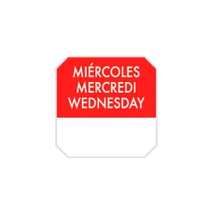 1000 U. ÉTIQUETTES ADHESIVES MERCREDI