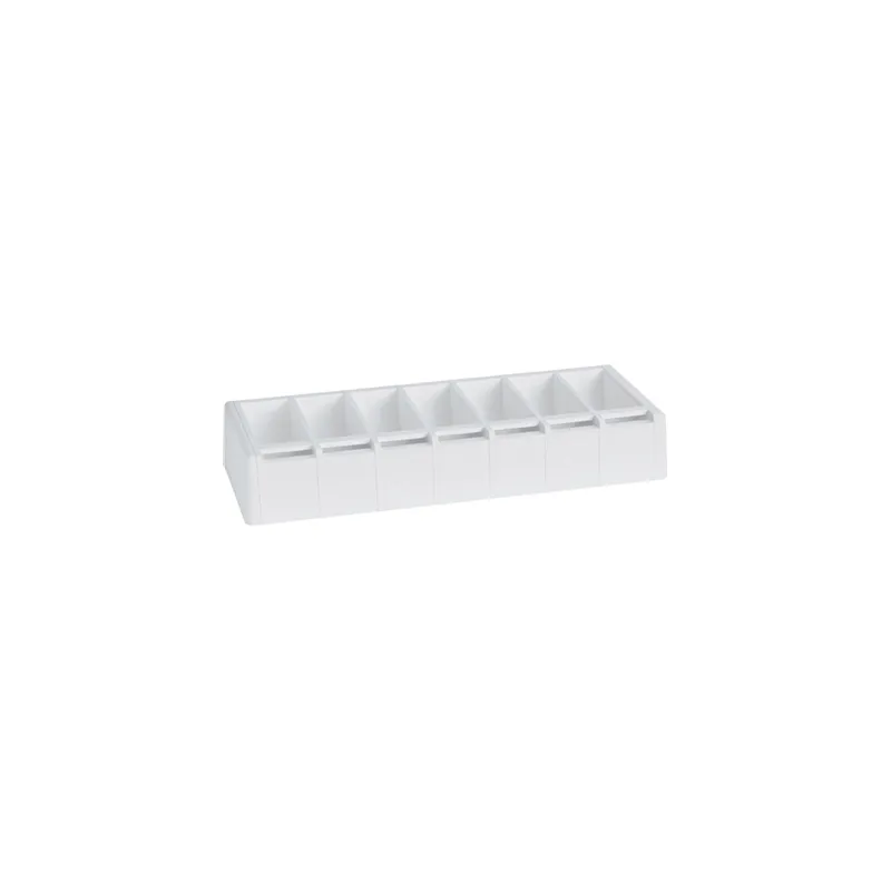 DISTRIBUTEUR POUR ÉTIQUETTES 5x2,5 CM   49,5x19,5x7,5 CM BLANC ABS (1 UNITÉ)
