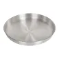 PLATEAU FRUITS DE MER Ø 38x6 CM ARGENTE ALUMINIUM (1 UNITÉ) PLATEAU FRUITS DE MER