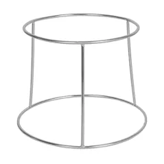 PORTE PLATEAU FRUITS MER   20x24x18 CM ARGENTE INOX (1 UNITÉ)