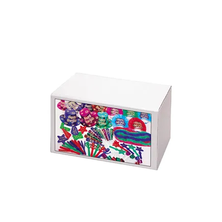 COTILLON 50 PERSONNES "HAPPY"   56,5x39x33,8 CM ASSORTI (1 UNITÉ)