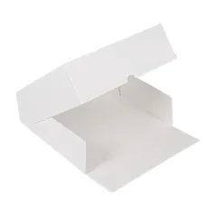 BOÎTES PÂTISSERIES AVEC FENÊTRE THEPACK  23x23x7,5 CM BLANC CARTON NANO-MICRO + OPP (200 UNITÉ)