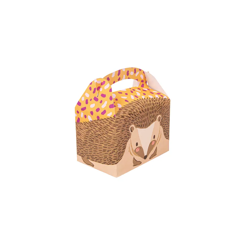 BOÎTES MENU ENFANT HÉRISSON 'ERIZO' 320 G/M2 15,5x10,5x17,5 CM QUADRICHROMIE CARTON (300 UNITÉ)
