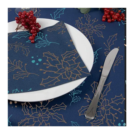 SERVIETTES  55 G/M2 40x40 CM BLEU AIRLAID (700 UNITÉ)