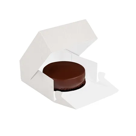 BOÎTES PATISSERIES SANS FENÊTRE THEPACK  17x14x11,5 CM BLANC CARTON NANO-MICRO (200 UNITÉ)
