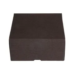 BOÎTES PATISSERIES SANS FENÊTRE THEPACK  16x16x8 CM CHOCOLAT CARTON NANO-MICRO (200 UNITÉ)