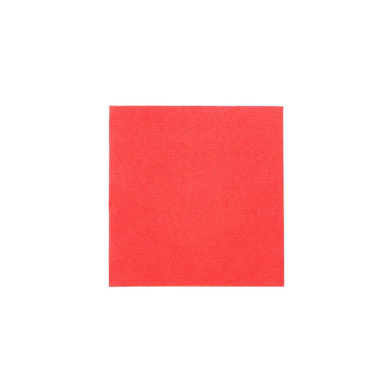 SERVIETTES ECOLABEL DOUBLE POINT  18 G/M2 20x20 CM ROUGE OUATE (2400 UNITÉ)