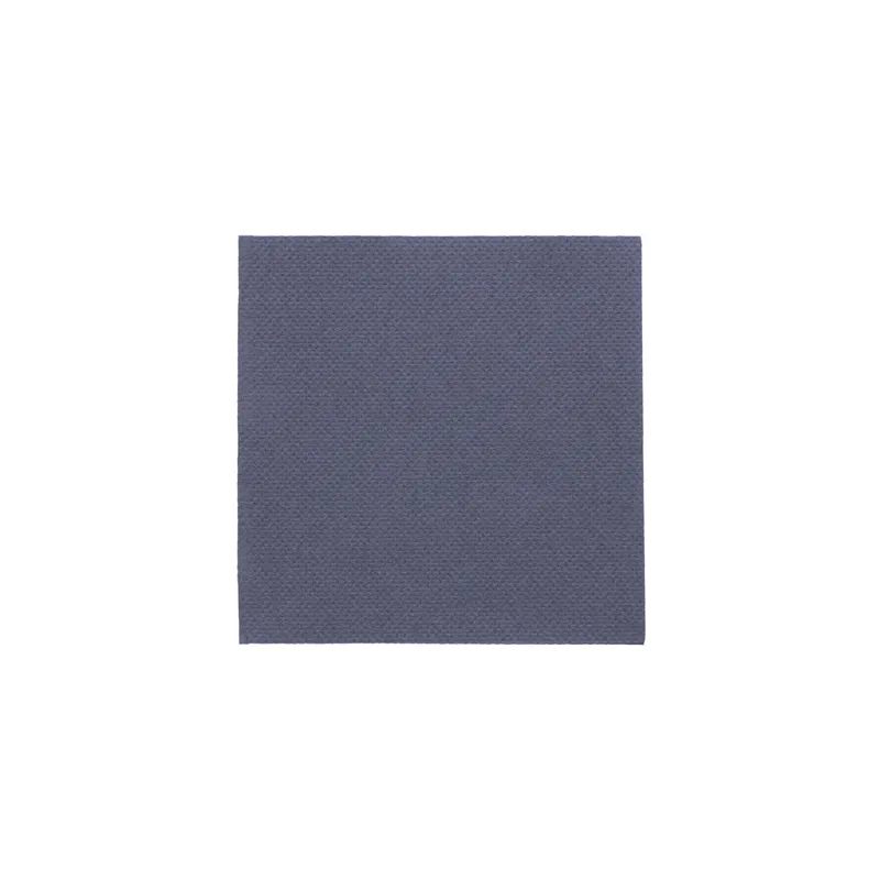SERVIETTES ECOLABEL DOUBLE POINT  18 G/M2 20x20 CM BLEU MARINE OUATE (2400 UNITÉ)