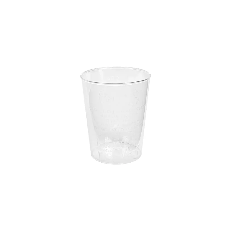 VERRES INJECTÉS À LIQUEUR 20/40 ML Ø 4,2/3,2x5,2 CM TRANSPARENT CRISTAL PS (2000 UNITÉ) VERRES INJECTÉS À LIQUEUR 20/40 ML Ø 4,2/3,2x5,2 CM TRANSPARENT CRISTAL PS (2000 UNITÉ)