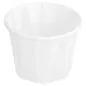 POTS TRAITEUR PAPIER PLISSÉ 22 ML (0,7 oz) 80 G/M2 Ø3,8/2,6x2,8 CM BLANC PARCH.INGRAISSABLE (250 UNITÉ) POTS TRAITEUR PAPIER PLISSÉ