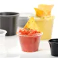 PETITS POTS MICRO-ONDABLES 60 ML Ø6,2x3,2 CM NOIR PP (2500 UNITÉ) PETITS POTS MICRO-ONDABLES