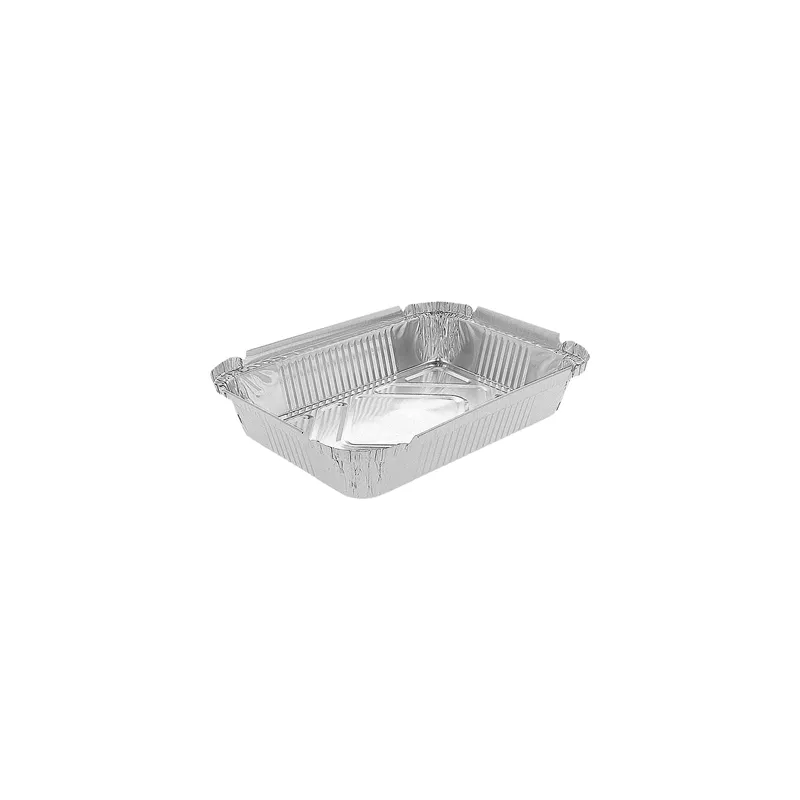 RÉCIPIENTS RECTANGULAIRES  470 ML 14,5x12x4 CM ALUMINIUM (100 UNITÉ)