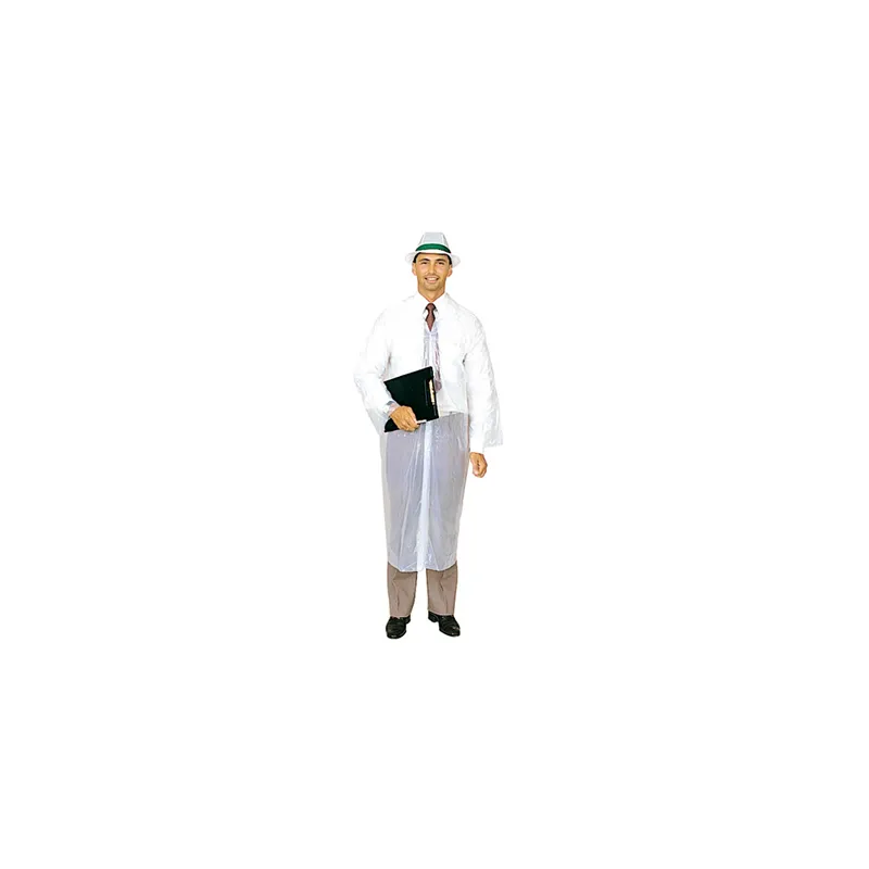 BLOUSES VISITEUR   20µ 130 CM BLANC LDPE (10 UNITÉ)