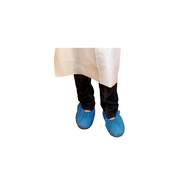 COUVRE CHAUSSURES ÉLASTIQUES  40µ 34x14 CM BLEU MARINE LDPE (100 UNITÉ)