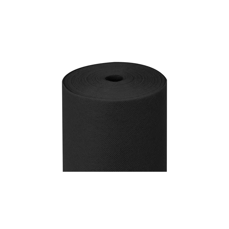 NAPPE PRÉ-DÉCOUPÉE 120 CM SPUNBOND  60 G/M2 1,20x50,4 M NOIR PP (1 UNITÉ)