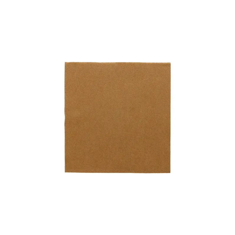 SERVIETTES ECOLABEL DOUBLE POINT  18 G/M2 33x33 CM HAVANE OUATE (1200 UNITÉ)