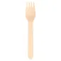 FOURCHETTES WOOD 'MAKAN' 15,5 CM NATUREL BOIS (100 UNITÉ) FOURCHETTES