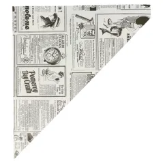 SACHETS EN POINTE 'TIMES' 400 G 70 G/M2 34x24 CM BLANC PARCH.INGRAISSABLE (1000 UNITÉ)
