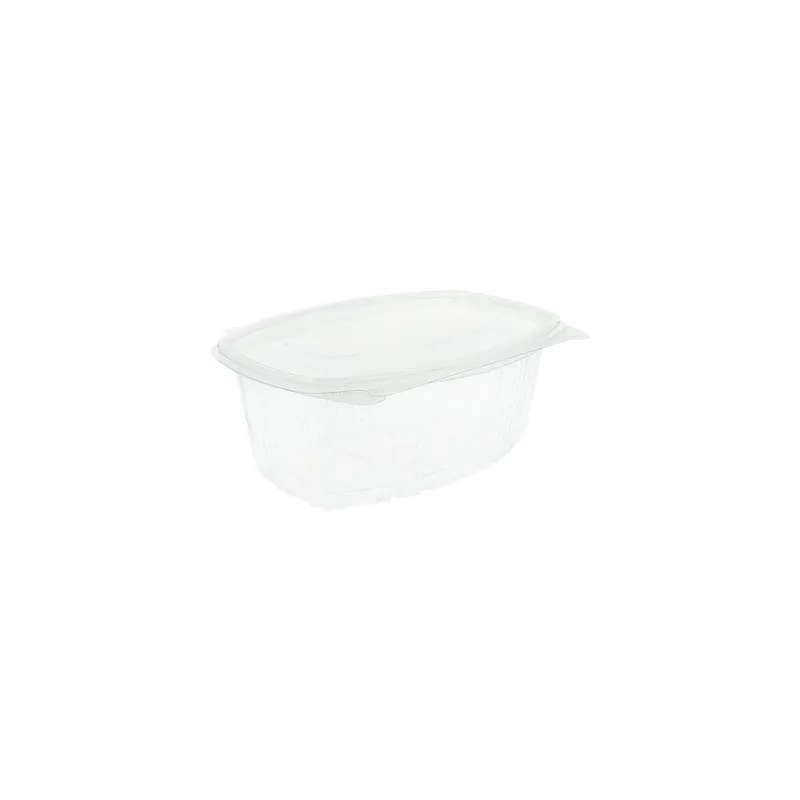 RÉCIPIENTS + COUVERCLE  1 L 17,7x12,5x8,5 CM TRANSPARENT RPET (400 UNITÉ)