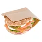 SACHETS OUVERTS 2 CÔTÉS 35 G/M2 + 10 LDPE 15x15,2 CM NATUREL KRAFT (100 UNITÉ) SACHETS OUVERTS 2 CÔTÉS