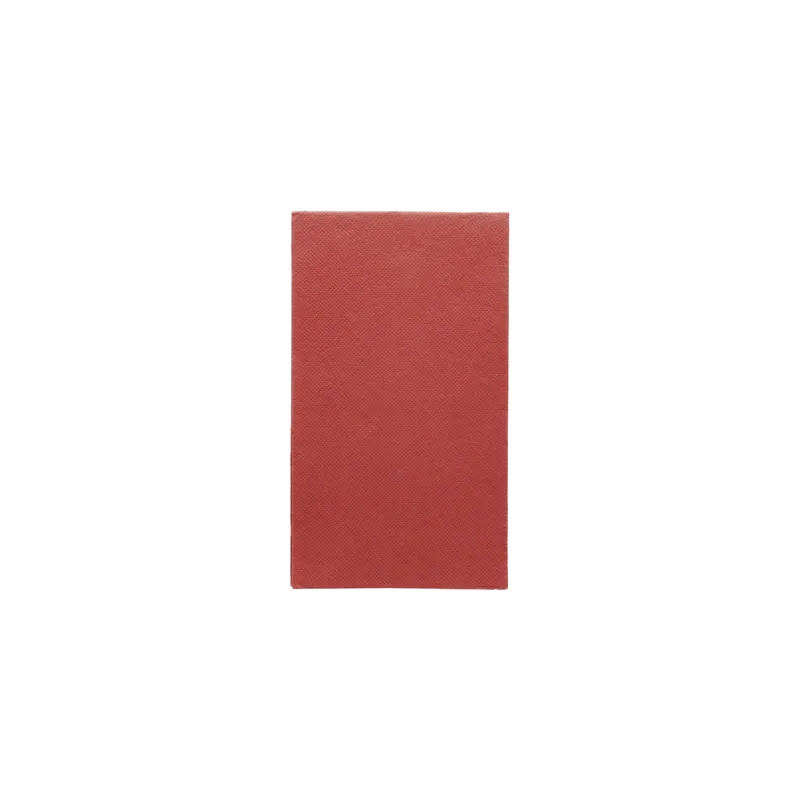 SERVIETTES ECOLABEL P. 1/6 DOUBLE POINT  18 G/M2 33x40 CM BORDEAUX OUATE (2000 UNITÉ)