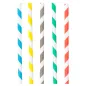 PAILLES DROITES À FRANGES PAPER Ø0,60x20 CM ASSORTI PAPIER (3000 UNITÉ) PAILLES DROITES À FRANGES