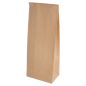 SACS SOS AUTO-FERMETURE AVEC FENÊTRE 1300 GR 60 G/M2 + 25µ OPP 9+6x25 CM NATUREL KRAFT (500 UNITÉ)