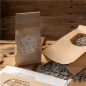 SACS SOS AUTO-FERMETURE AVEC FENÊTRE 1300 GR 60 G/M2 + 25µ OPP 9+6x25 CM NATUREL KRAFT (500 UNITÉ)