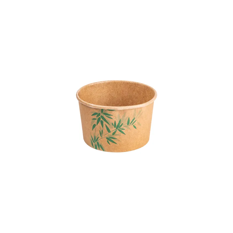 POTS À GLACES FEEL GREEN 240 ML 250 + 18 PE G/M2 Ø9,4x5,5 CM MARRON CARTON (2000 UNITÉ) POTS À GLACES FEEL GREEN 240 ML 250 + 18 PE G/M2 Ø9,4x5,5 CM MARRON CARTON (2000 UNITÉ)