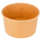 POTS À GLACES 180 ML 250 + 18 PE G/M2 Ø 8,7x5,2 CM MARRON CARTON (2000 UNITÉ) POTS À GLACES