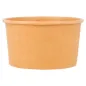 POTS À GLACES 180 ML 250 + 18 PE G/M2 Ø 8,7x5,2 CM MARRON CARTON (2000 UNITÉ) POTS À GLACES