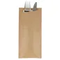 SACS COUVERTS + SERV. AIRLAID BLANC