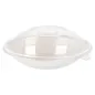 BOLS OVALES + COUVERCLES BIONIC 22x13,5x5,5+4,5 CM BLANC BAGASSE (100 UNITÉ) BOLS OVALES + COUVERCLES