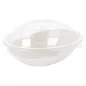 BOLS OVALES + COUVERCLES BIONIC 22x13,5x5,5+4,5 CM BLANC BAGASSE (100 UNITÉ) BOLS OVALES + COUVERCLES