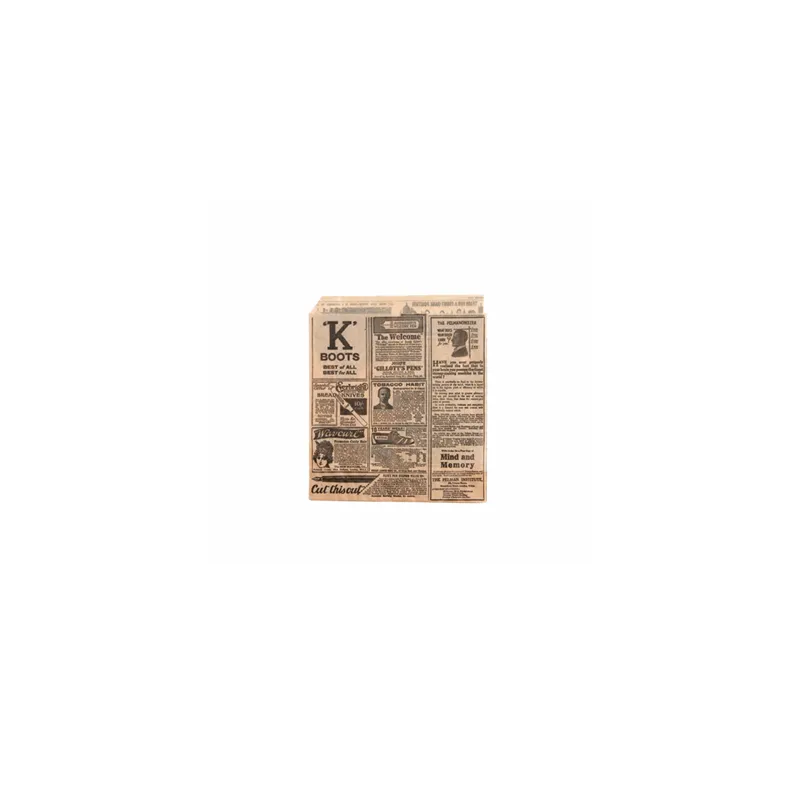PAPIER INGRAISSABLES OUVERT 2 CÔTÉS 'TIMES' 32 G/M2 13x14 CM NATUREL PARCH.INGRAISSABLE (1000 UNITÉ)
