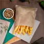 SACHET POUR FRITURES 34 G/M2 12x12 CM NATUREL PARCH.INGRAISSABLE (1000 UNITÉ) SACHET POUR FRITURES