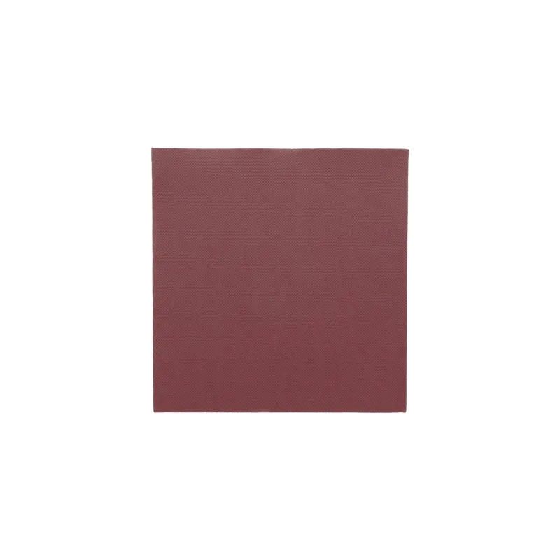 SERVIETTES ECOLABEL DOUBLE POINT  18 G/M2 39x39 CM BORDEAUX OUATE (1200 UNITÉ)