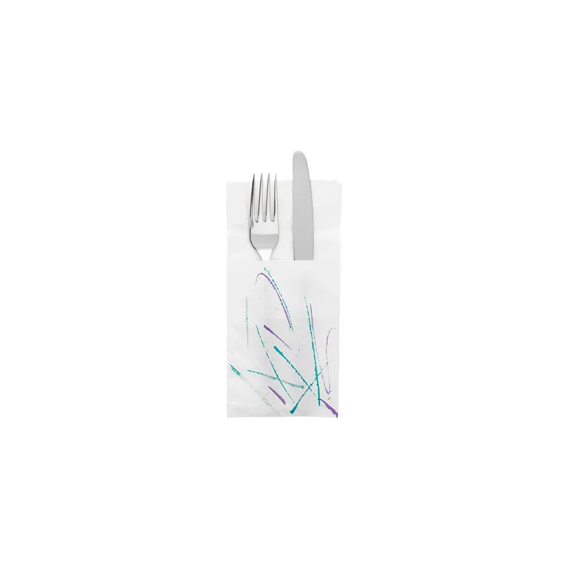 SERVIETTES KANGOUROU ECOLABEL 2 PLIS 'VOLARE' 18 G/M2 40x40 CM BLANC OUATE (1000 UNITÉ)