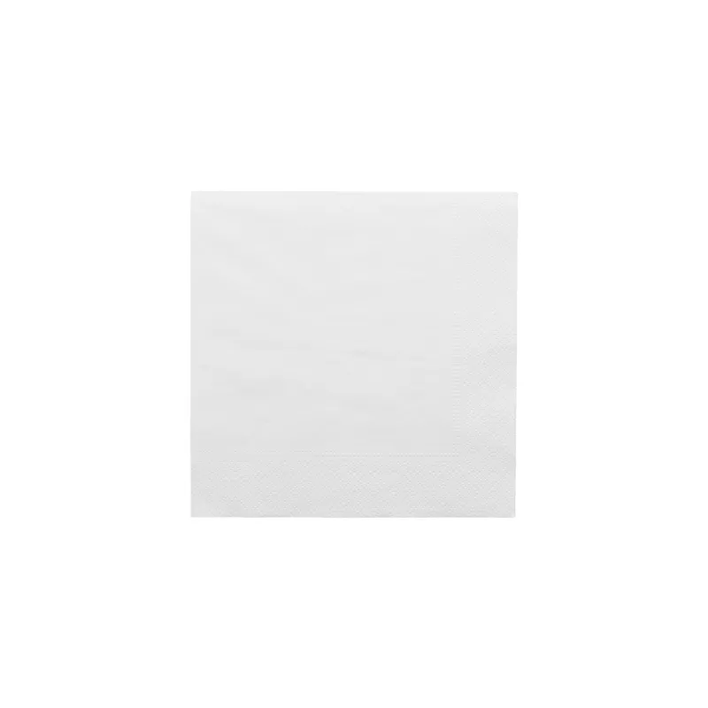 SERVIETTES 2 PLIS 18 G/M2 20x20 CM BLANC OUATE (4800 UNITÉ) SERVIETTES 2 PLIS 18 G/M2 20x20 CM BLANC OUATE (4800 UNITÉ)