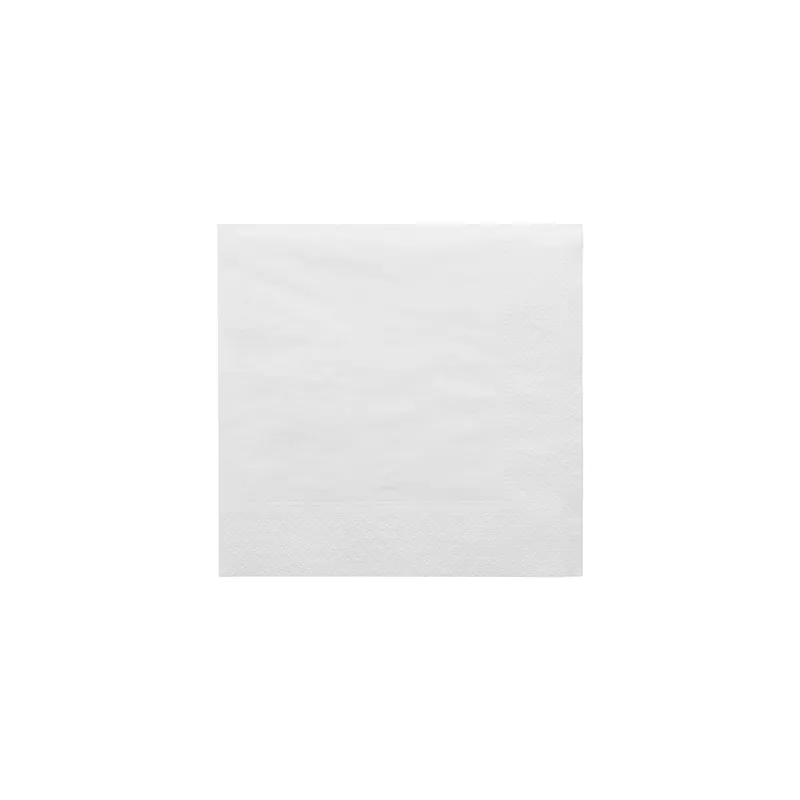 SERVIETTES ECOLABEL 2 PLIS  18 G/M2 30x30 CM BLANC OUATE (2400 UNITÉ)