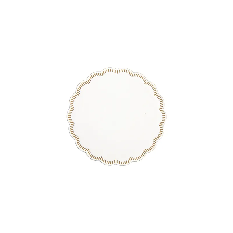DESSOUS DE VERRE 9 PLIS  8x18 G/M2 + (30+12) G/M2 Ø9 CM BLANC OUATE (3000 UNITÉ)