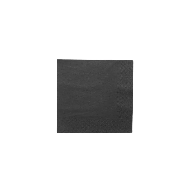 SERVIETTES ECOLABEL 2 PLIS  18 G/M2 39x39 CM NOIR OUATE (1600 UNITÉ)