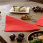 SERVIETTES ECOLABEL 2 PLIS 18 G/M2 39x39 CM ROUGE OUATE (1600 UNITÉ) SERVIETTES ECOLABEL 2 PLIS