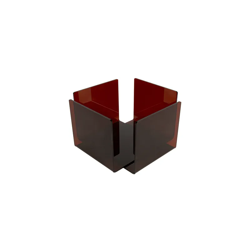 DISTRIBUTEUR SERVIETTES 11x11x10,8 CM MARRON METACRYLATE (2 UNITÉ) DISTRIBUTEUR SERVIETTES 11x11x10,8 CM MARRON METACRYLATE (2 UNITÉ)