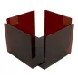 DISTRIBUTEUR SERVIETTES 11x11x10,8 CM MARRON METACRYLATE (2 UNITÉ) DISTRIBUTEUR SERVIETTES