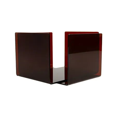 DISTRIBUTEUR SERVIETTES   11x11x10,8 CM MARRON METACRYLATE (2 UNITÉ)