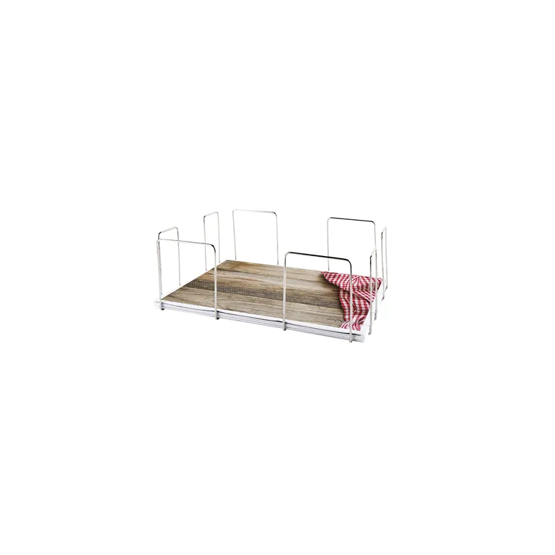 DISTRIBUTEUR SETS DE TABLE   44x33,5x15 CM ARGENTE INOX (1 UNITÉ)