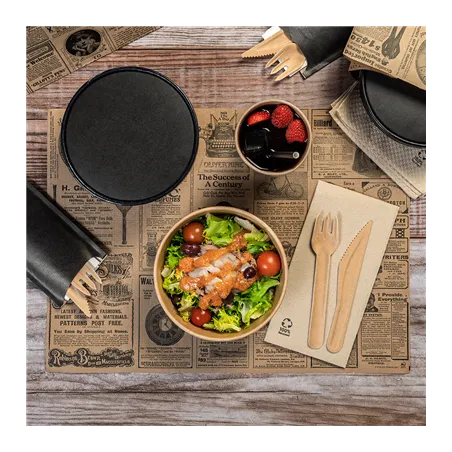 SETS DE TABLE FEEL GREEN 'TIMES' 48 G/M2 31x43 CM NATUREL PAPIER RECYCLÉ (2000 UNITÉ)
